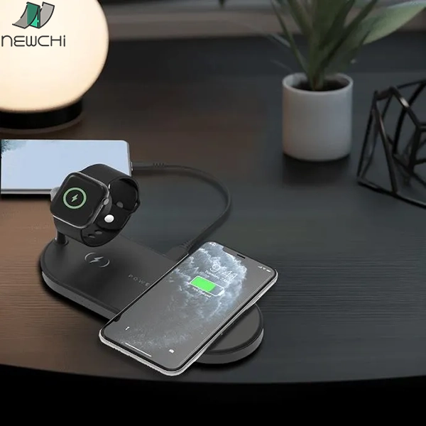 Powerology 4in1 Fast-Wireless Charging Dock P41MFCHBK(5)